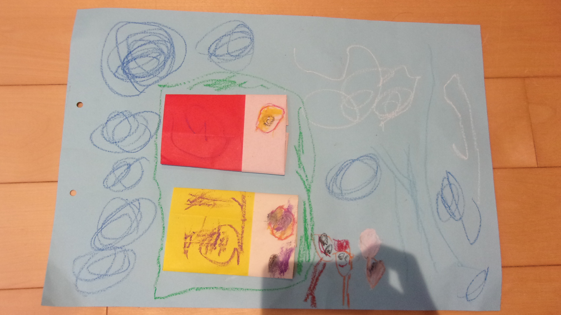 折り紙制作でこいのぼりを作ったよ🎏(さくら組：4歳児)