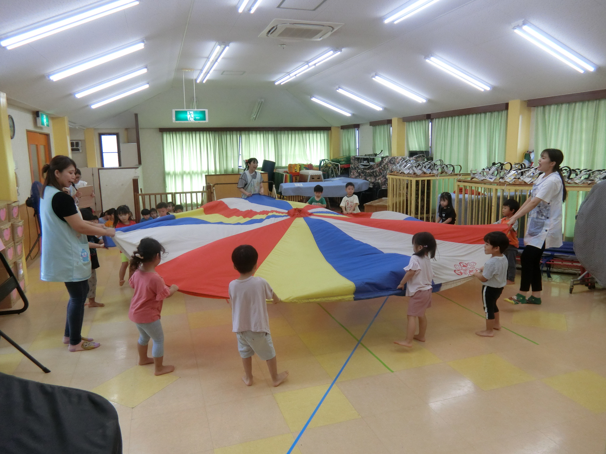 みんなで力を合わせよう！（たんぽぽ、３歳児）