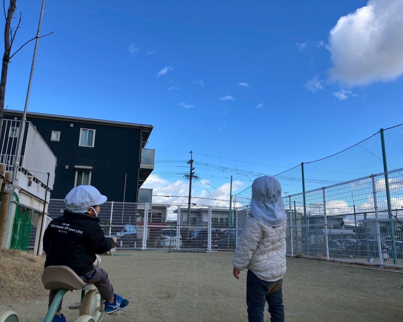 みんな大好き、園庭遊び🌞(うさぎ組：１歳児)