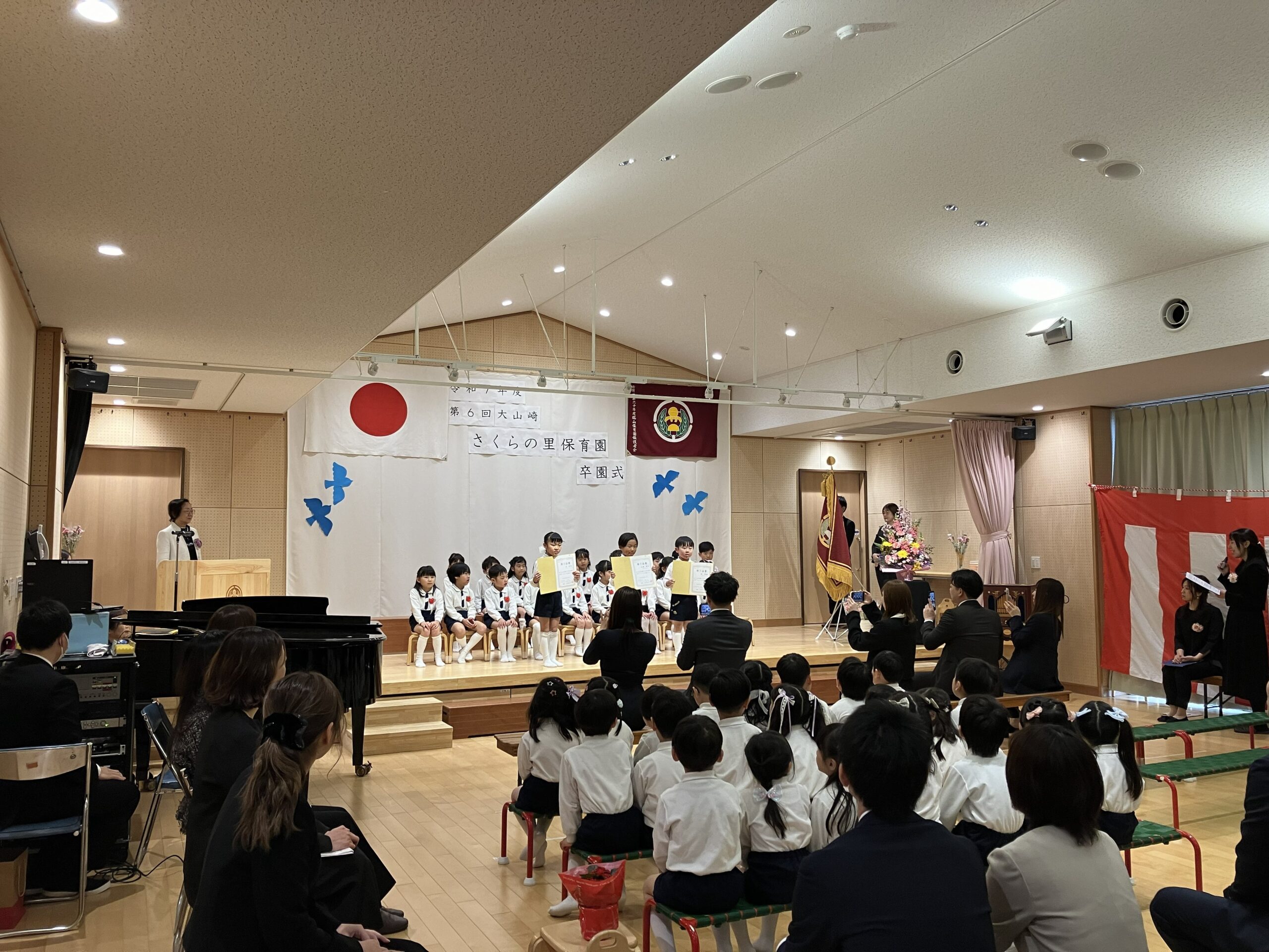 【🌸第６回卒園式🌸】(ゆり組：５歳児)