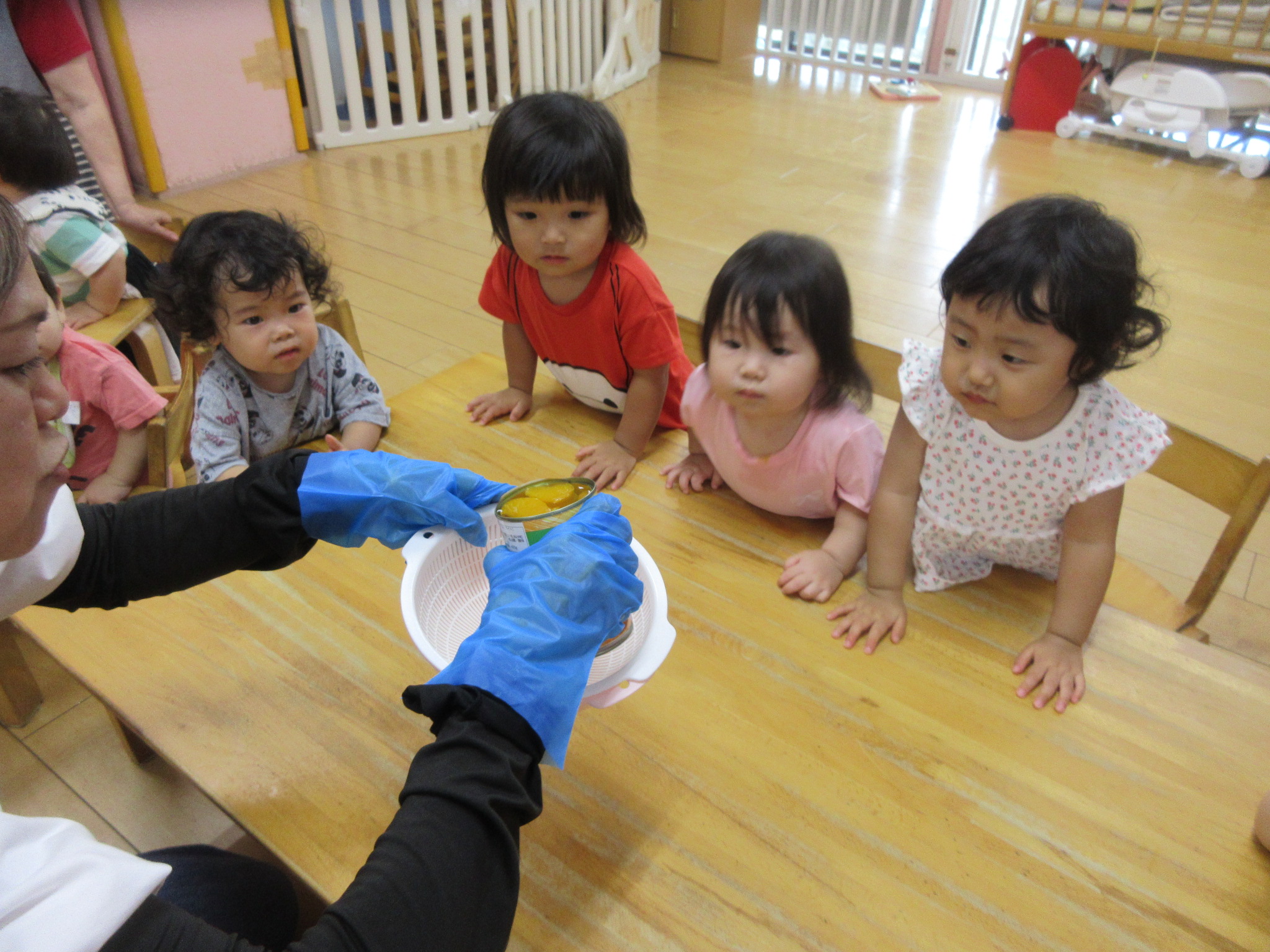 みかん、どうするの？（うさぎ０歳児、１歳児）